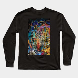 Kaleidoscopic Collage Long Sleeve T-Shirt